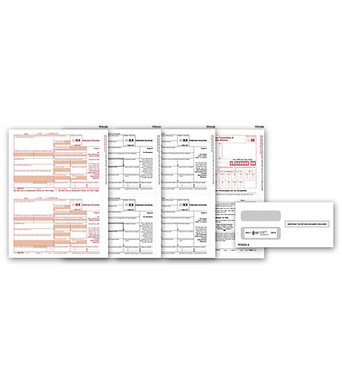 Laser 1099-INT Tax Forms & Envelopes