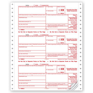 Continuous 1099-S, 4-Part