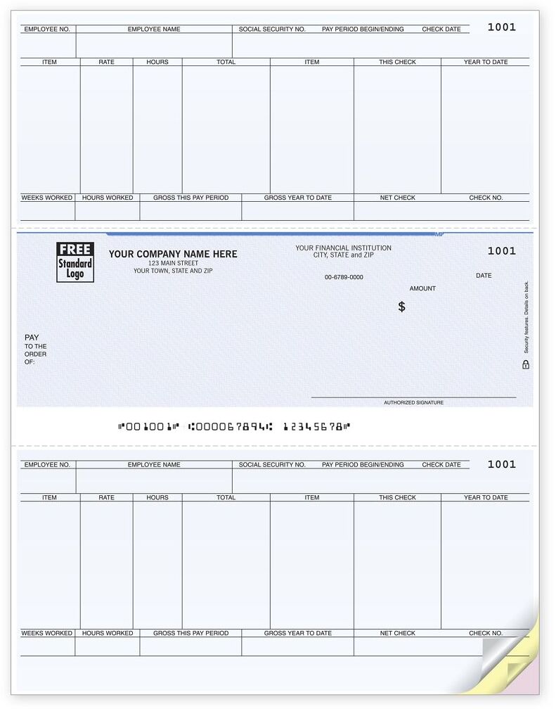 Laser Peachtree Payroll Checks