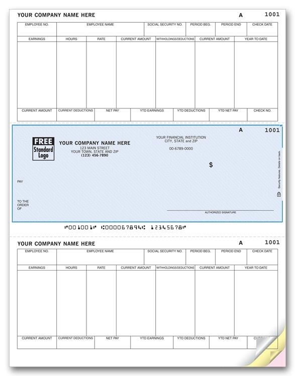 OCR Laser Payroll Checks