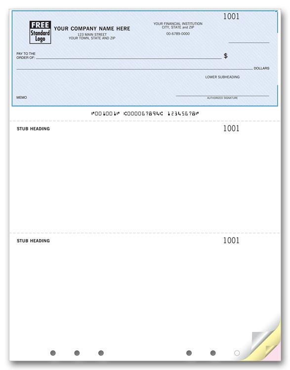 Multipurpose Check, Single