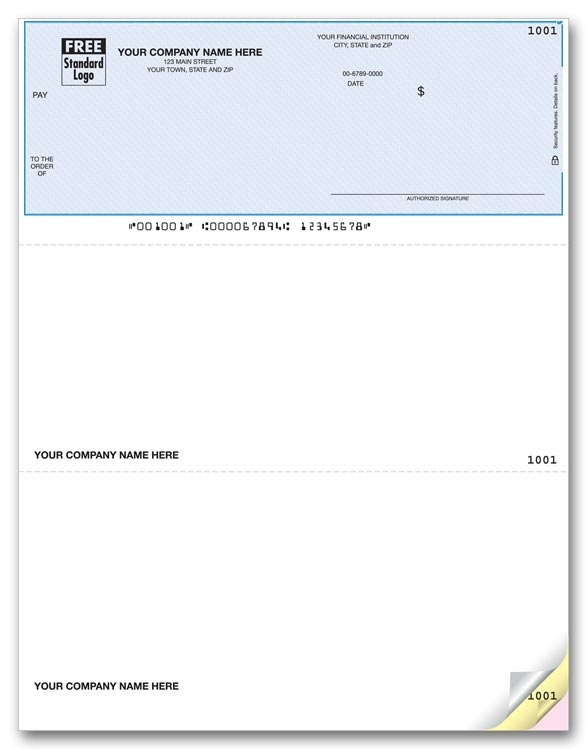 Laser Personalized Checks