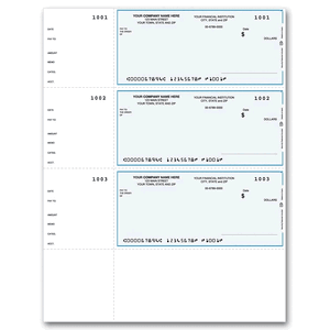 Quickbooks® / Quicken® / Money® Laser Wallet Size Checks 