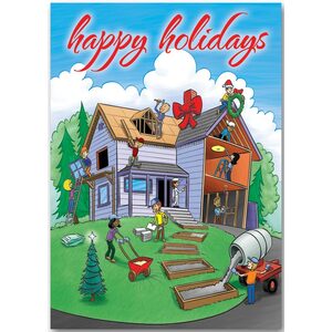 Home For The Holidays Contractor Holiday Cards 