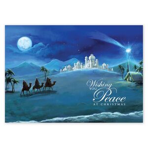 HP14316, To The Manger Christmas Cards