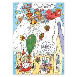 HP14327, Festive Folly Insurance Christmas Cards