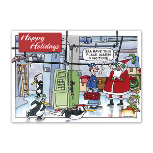 Holiday HVAC Card- Warm In No Time