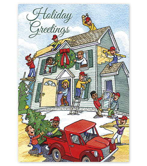 Holiday Contractor Cards- Cheerful Contractors