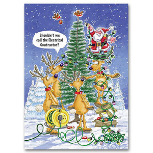 Electrical Contractor Holiday Cards 