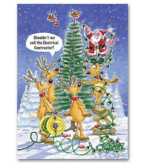 Electrical Contractor Holiday Cards 