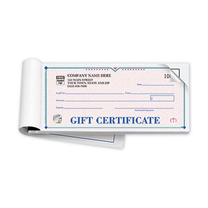 High Security Gift Certificate Books- St Croix