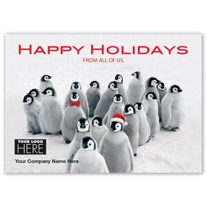 MT15019, Penguin Parade Holiday Logo Cards