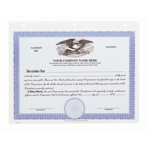 Share Certificates - Big Board Eagle