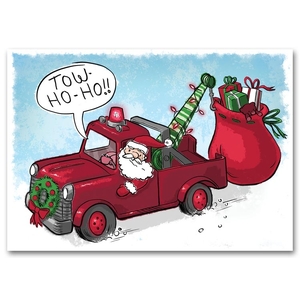 HML1512, Automotive Holiday Cards - Towing