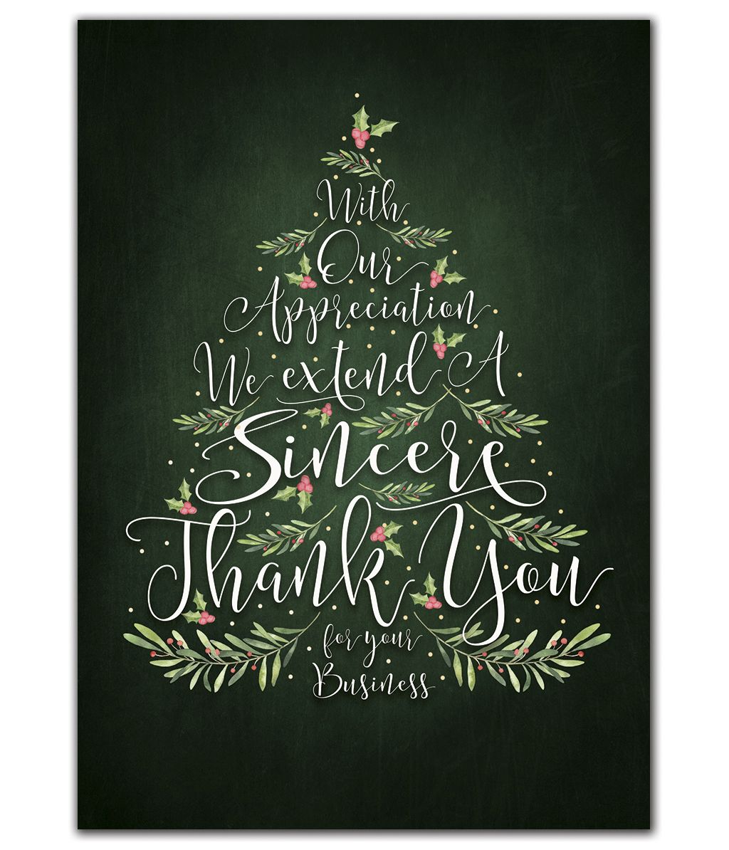 Customized holiday greeting cards with a tree of gratitude