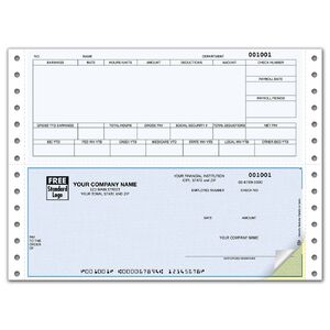 Daceasy software compatible dot matrix payroll checks.