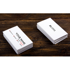 Personalized business card printing, done in 1 and 2 ink colors