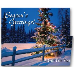 Custom printed holiday cards with coupons