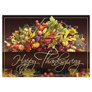 Custom printed Thanksgiving cards for your business