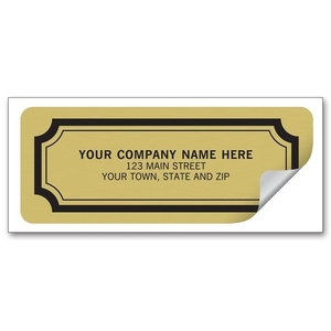 Custom printed business labels to stick to most surfaces