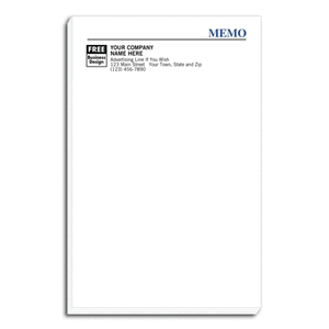 Custom printed business notepads, large size