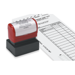 Custom printed bank stamps for business use