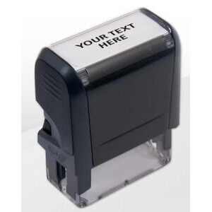 Custom designed rubber stamp with your own message