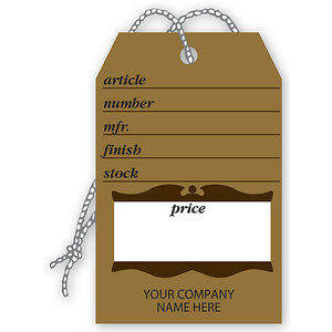 Custom printed price tags for your business