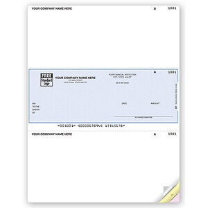 Customized laser business checks