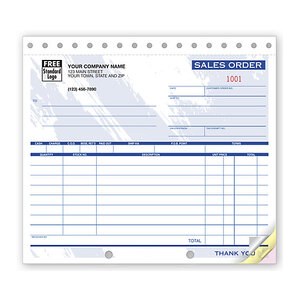 Custom printed sales order forms for your business