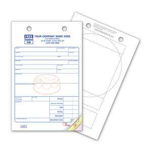 Custom printed order forms for retail businesses