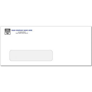 Custom printed one window business envelopes online