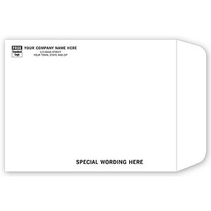 Custom printed business envelopes made of sturdy Tyvek material