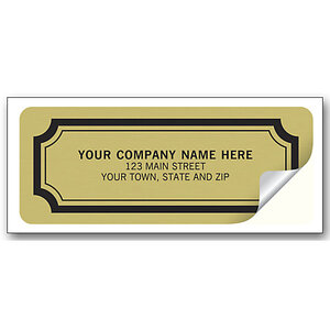 Custom printed business advertising labels