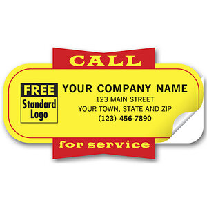 Custom printed labels for service businesses