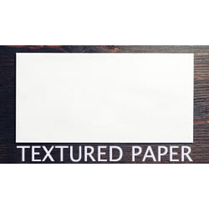 Custom printed stationery business envelopes on textured paper