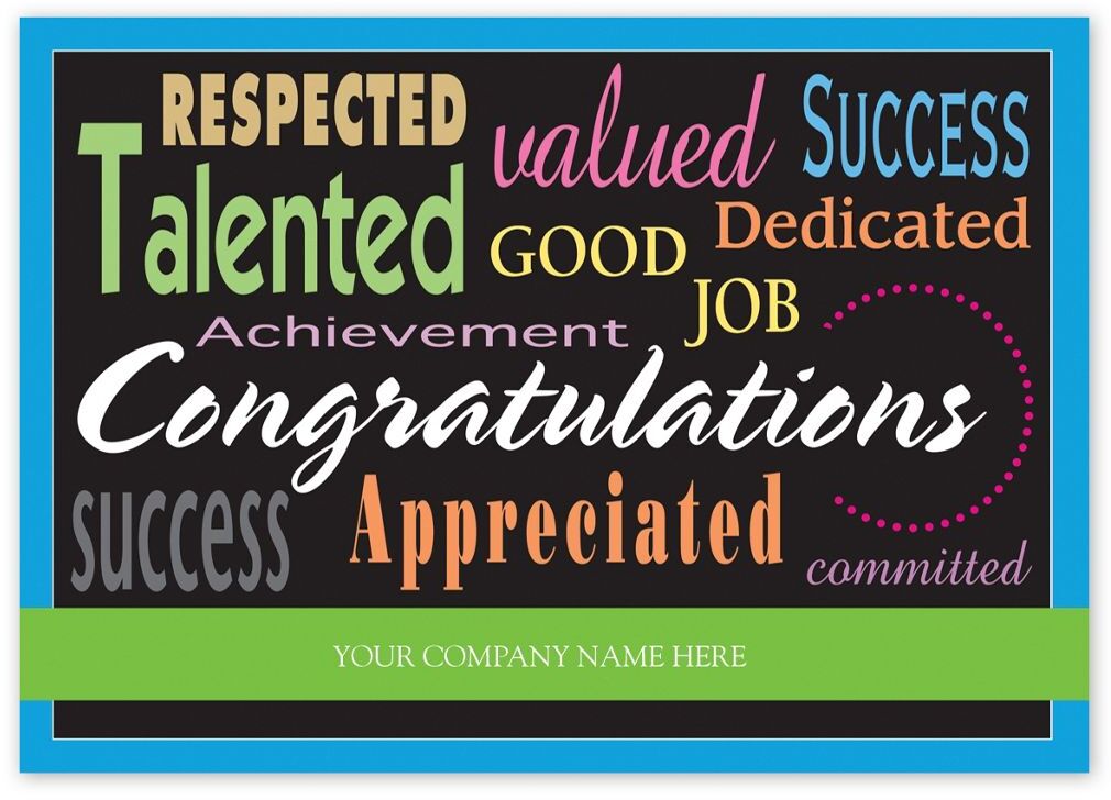 Custom Business Congratulations Greeting Cards to Order Online