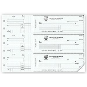 Custom 3-To-A-Page Voucher Checks