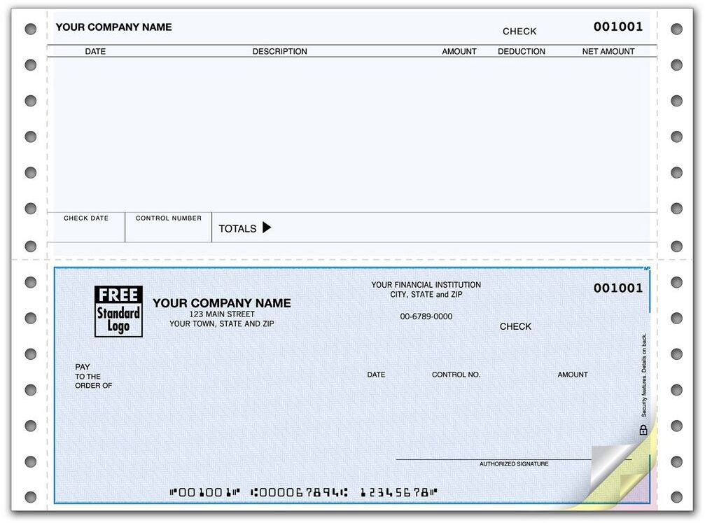 Accounts Payable Tractor Feed Checks