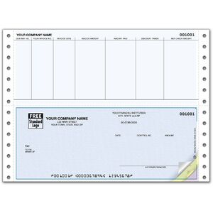 Accounts Payable Detailed Business Checks with Discount Taken Box