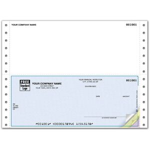 Continuous Business Checks with Blank Top Stub