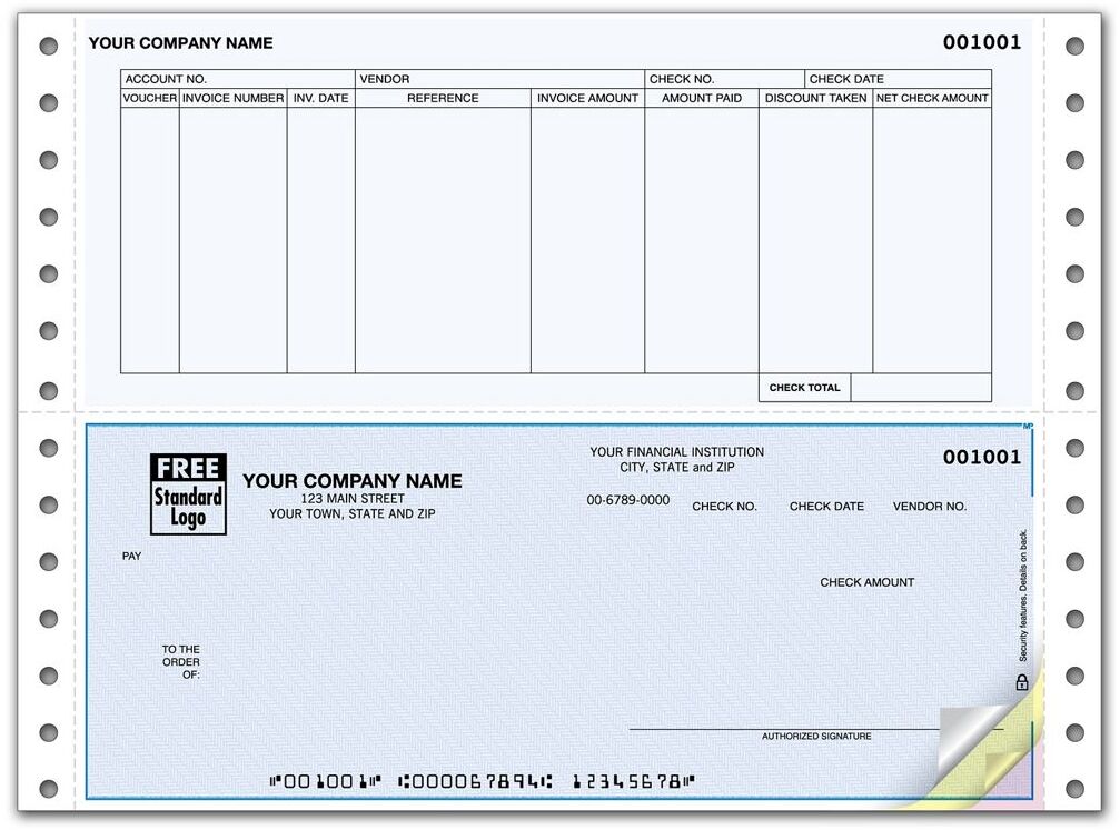 Microsoft® Accounts Payable Continuous Checks