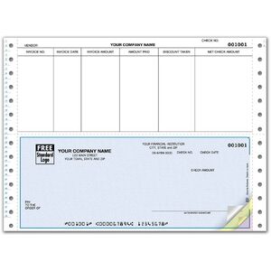 Continuous Carbonless Accounts Payable Check