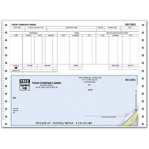 Continuous Payroll Checks with Cents Column