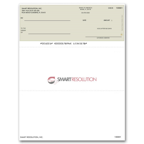 Custom business checks printing for laser printers