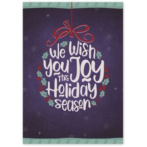 We Wish you Joy for the Holidays - Business Greeting Cards