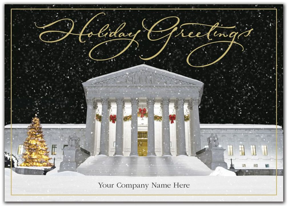 Attorney Holiday Cards - Jolly Justice Emblem