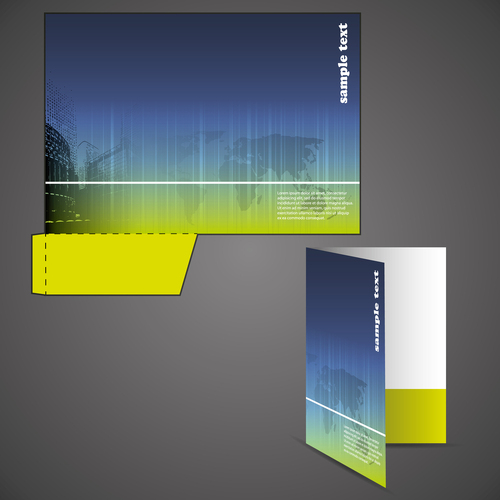 Full color presentation folders printing