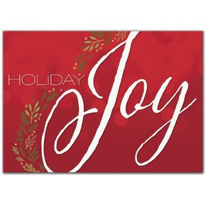 Custom Business Holiday Cards | So Much Joy, Red