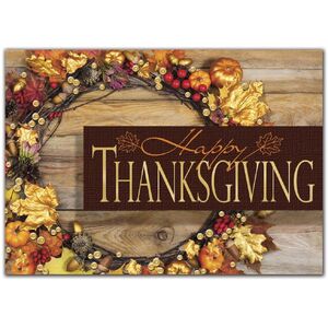 Custom Thanksgiving Card | Rustic Wishes